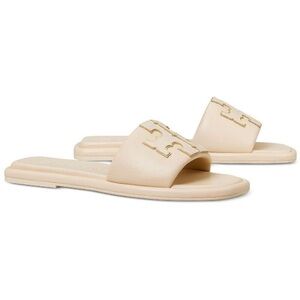 Tory Burch Women's Beige Slide Sandals